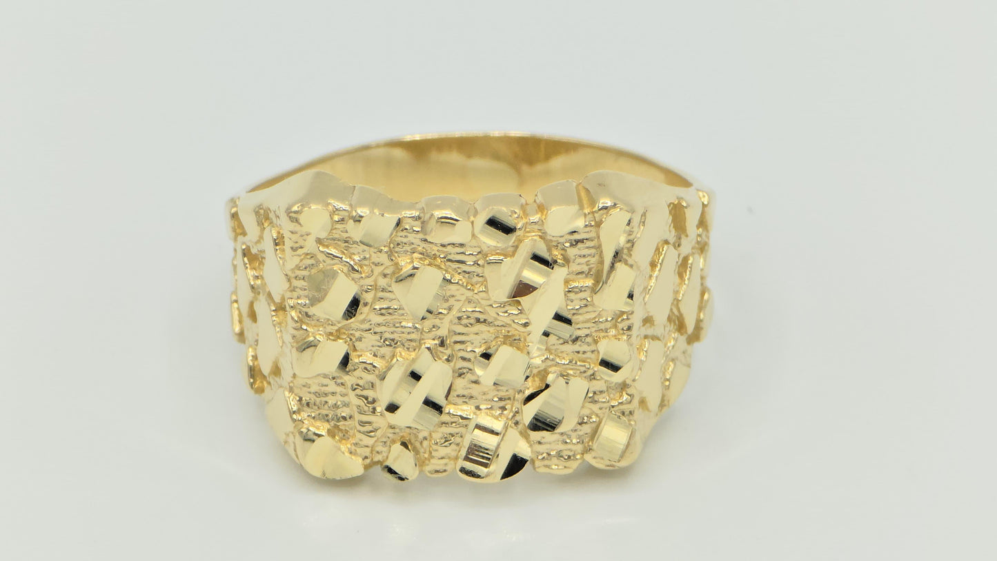 14K yellow gold Nugget Ring