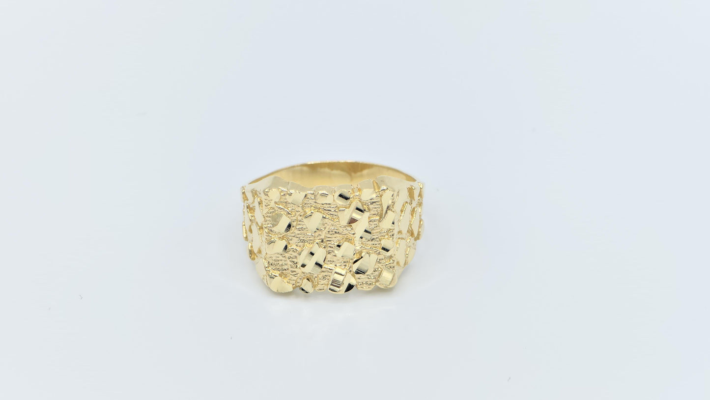 14K yellow gold Nugget Ring