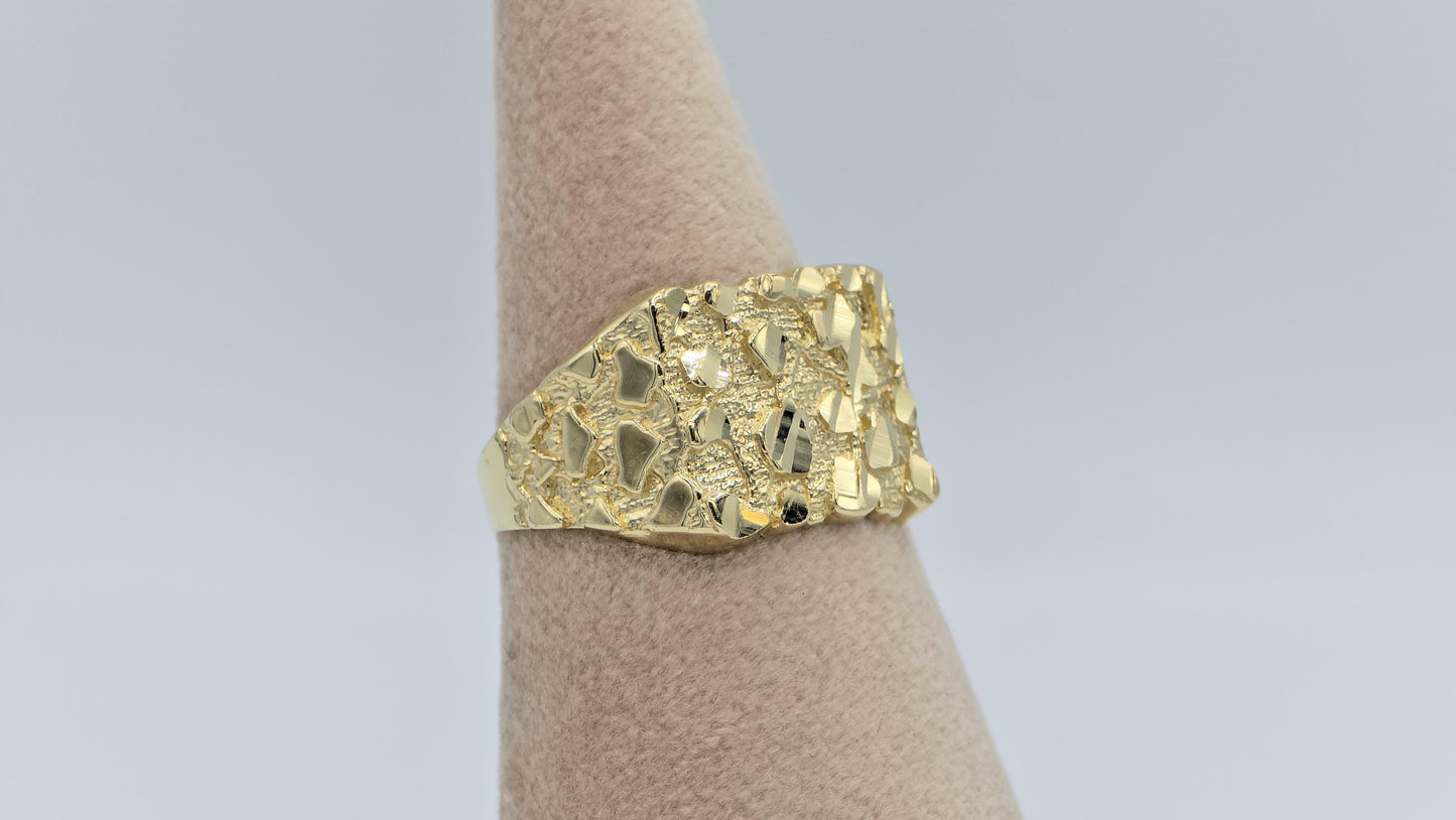 14K yellow gold Nugget Ring