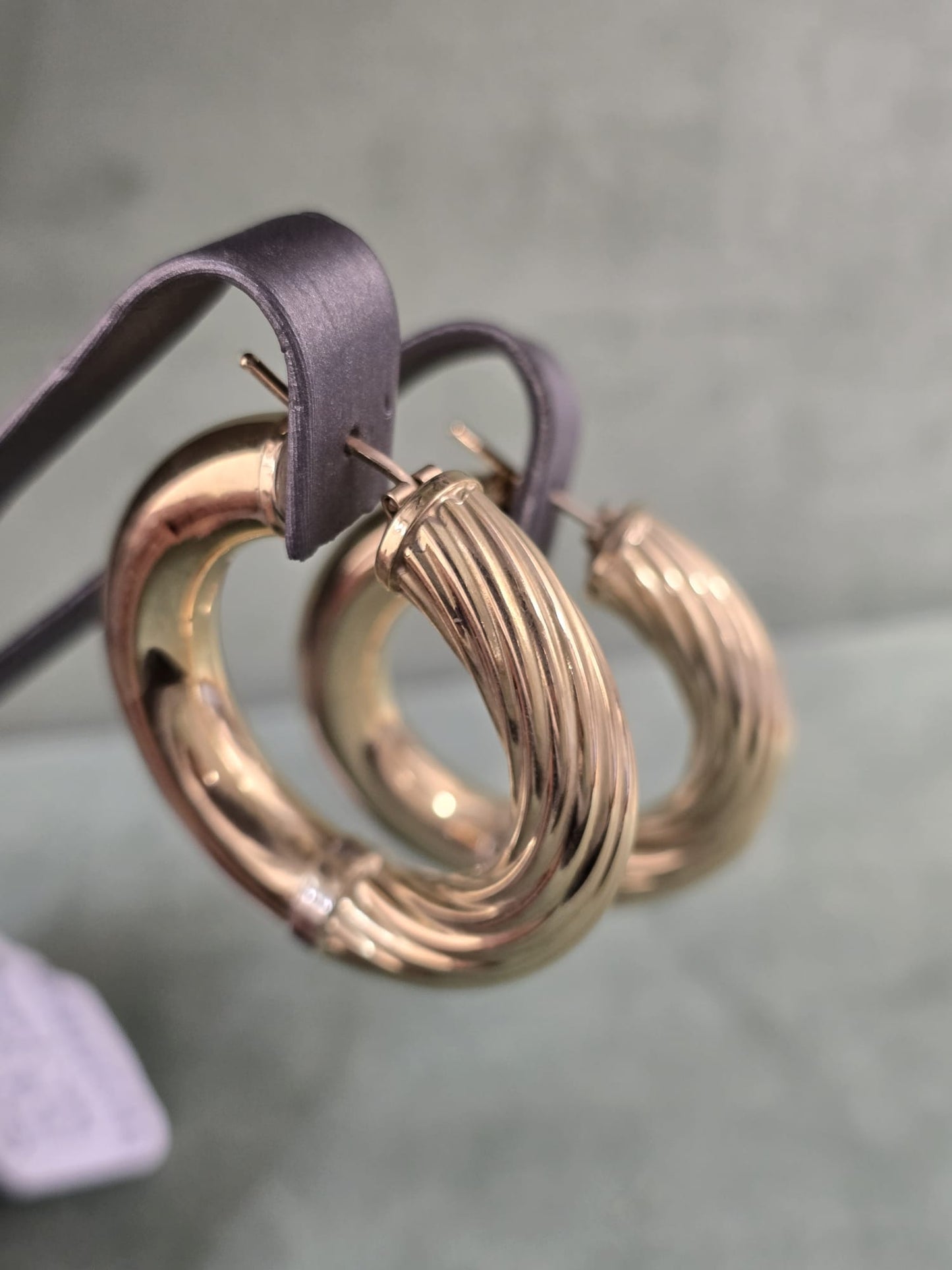 14k Yellow Gold Hoop Earrings